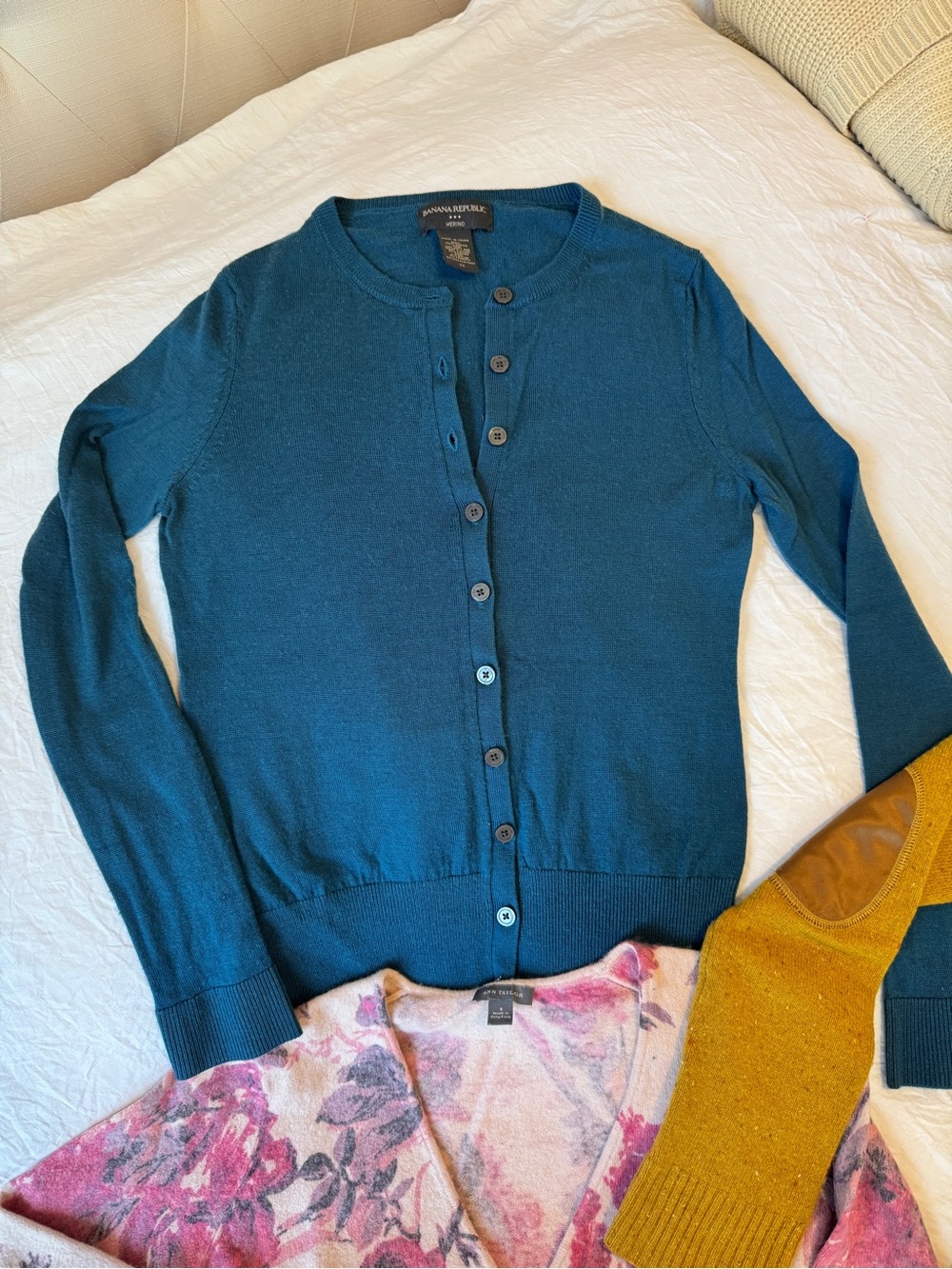Banana Republic, Forest Green Cardigan, XS